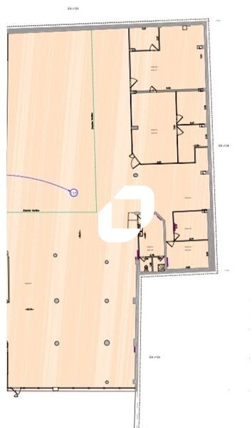 Location locaux commerciaux 770 m² non divisibles