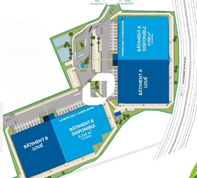 Location entrepots 16353 m² divisibles à partir de 8088 m²