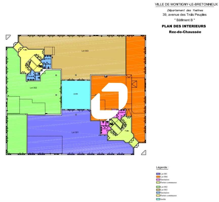 Location bureaux 1976 m² divisibles à partir de 233 m²
