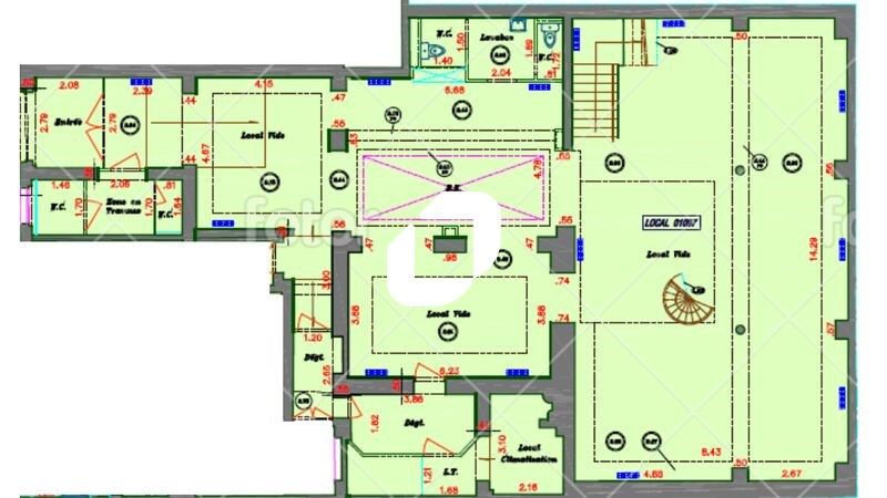 Location bureaux 333 m² non divisibles