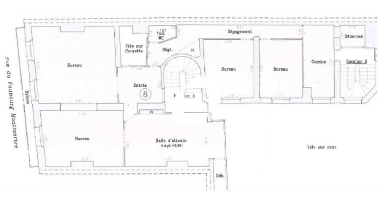 Location bureaux 135 m² non divisibles