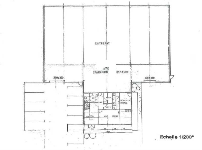 Vente entrepots 1014 m² non divisibles