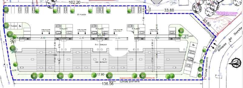 Location entrepots 365 m² non divisibles