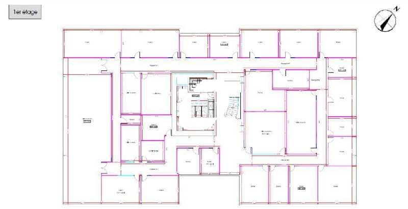 Location bureaux 1098 m² non divisibles