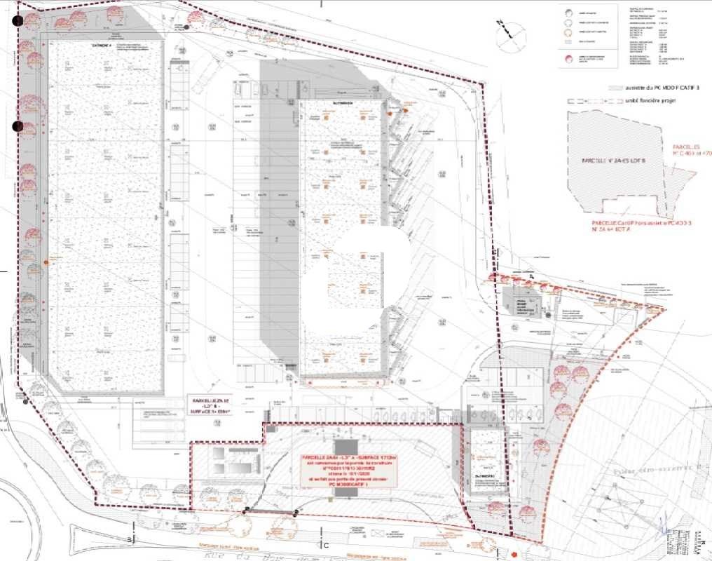Location entrepots 3452 m² divisibles à partir de 180 m²