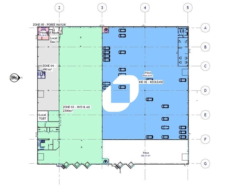 Location entrepots 3163 m² non divisibles