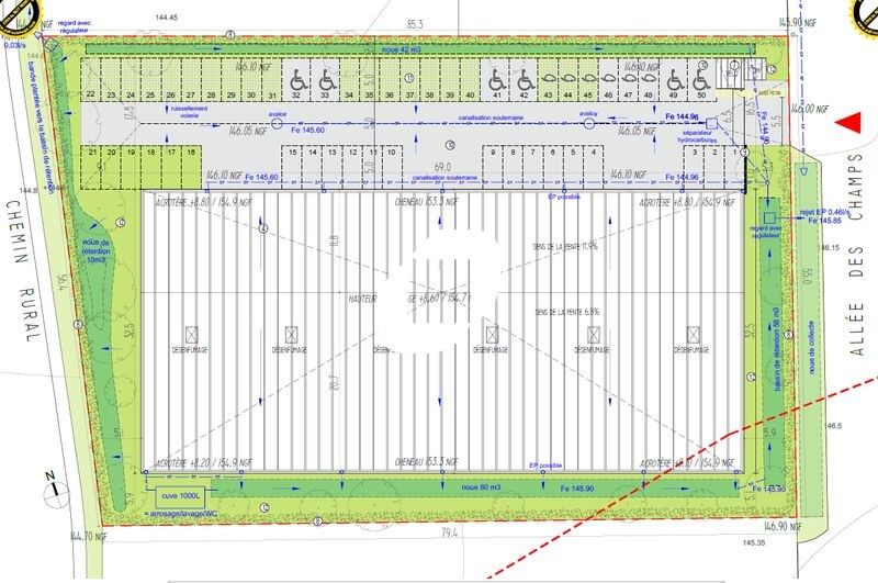 Location entrepots 2550 m² divisibles à partir de 425 m²