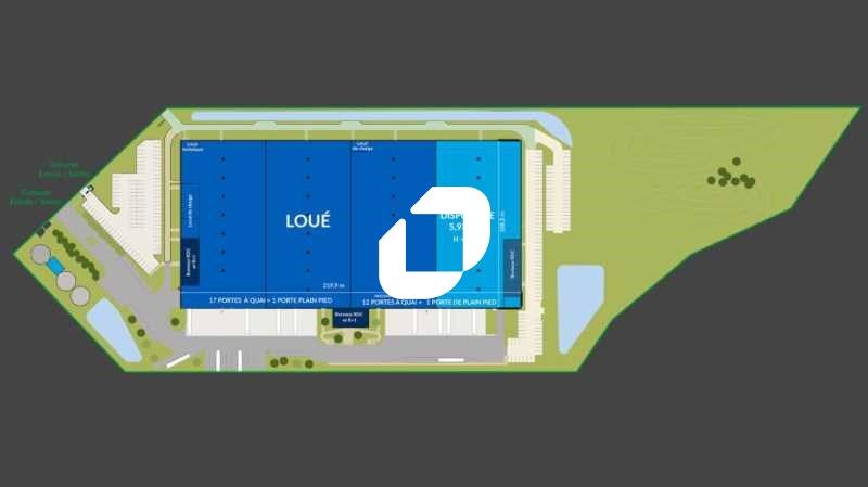 Location entrepots 12237 m² divisibles à partir de 5939 m²