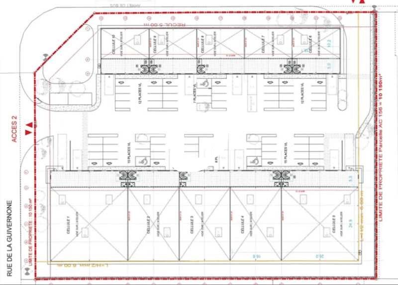 Location entrepots 592 m² non divisibles