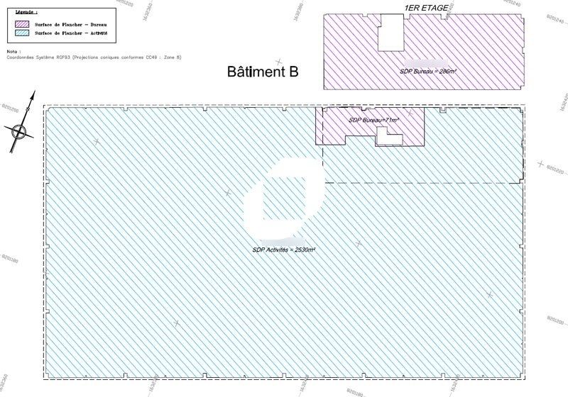 Location entrepots 2912 m² non divisibles