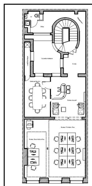 Location bureaux 83 m² non divisibles