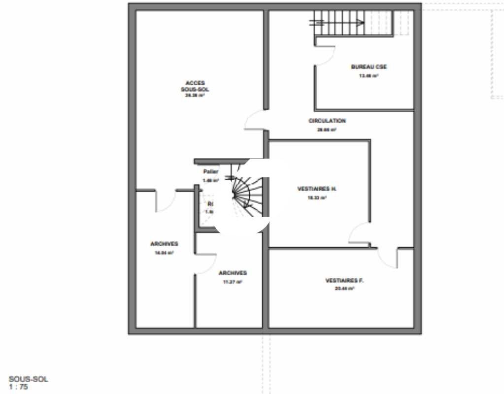 Location bureaux 1420 m² non divisibles