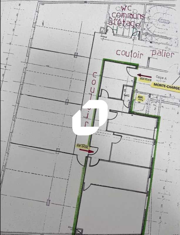 Location bureaux 368 m² divisibles à partir de 103 m²