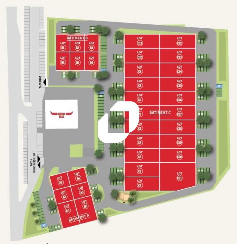 Location entrepots 9525 m² divisibles à partir de 424 m²