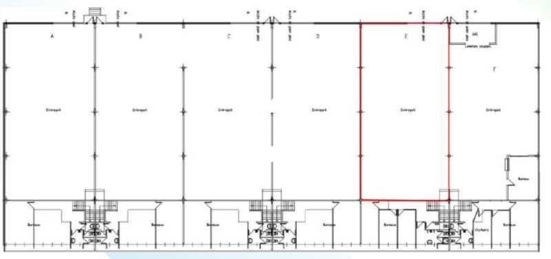 Location entrepots 339 m² non divisibles