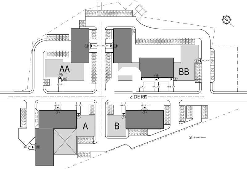 Location entrepots 1033 m² divisibles à partir de 170 m²