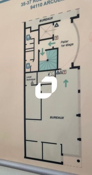 Location bureaux 151 m² non divisibles