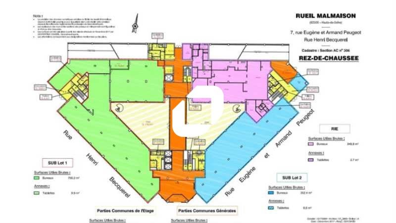 Location bureaux 3143 m² divisibles à partir de 170 m²