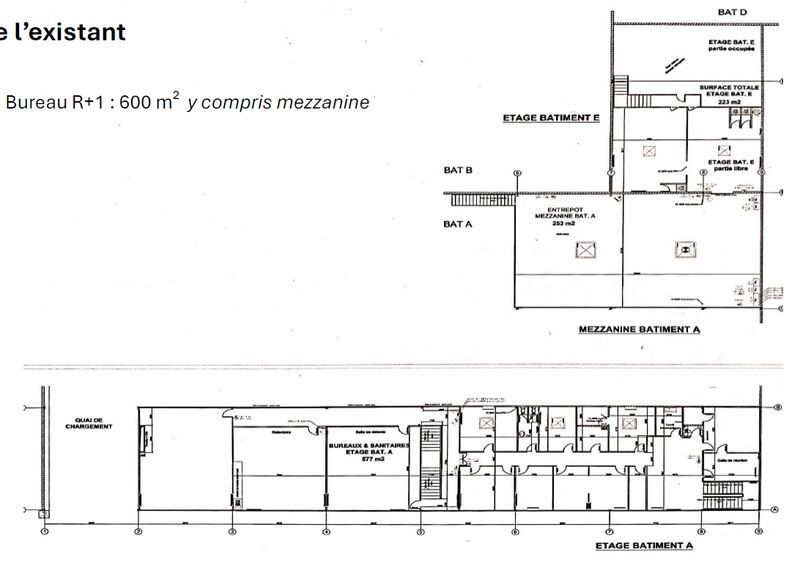 Location entrepots 6300 m² non divisibles