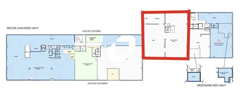 Location bureaux 1870 m² divisibles à partir de 256 m²