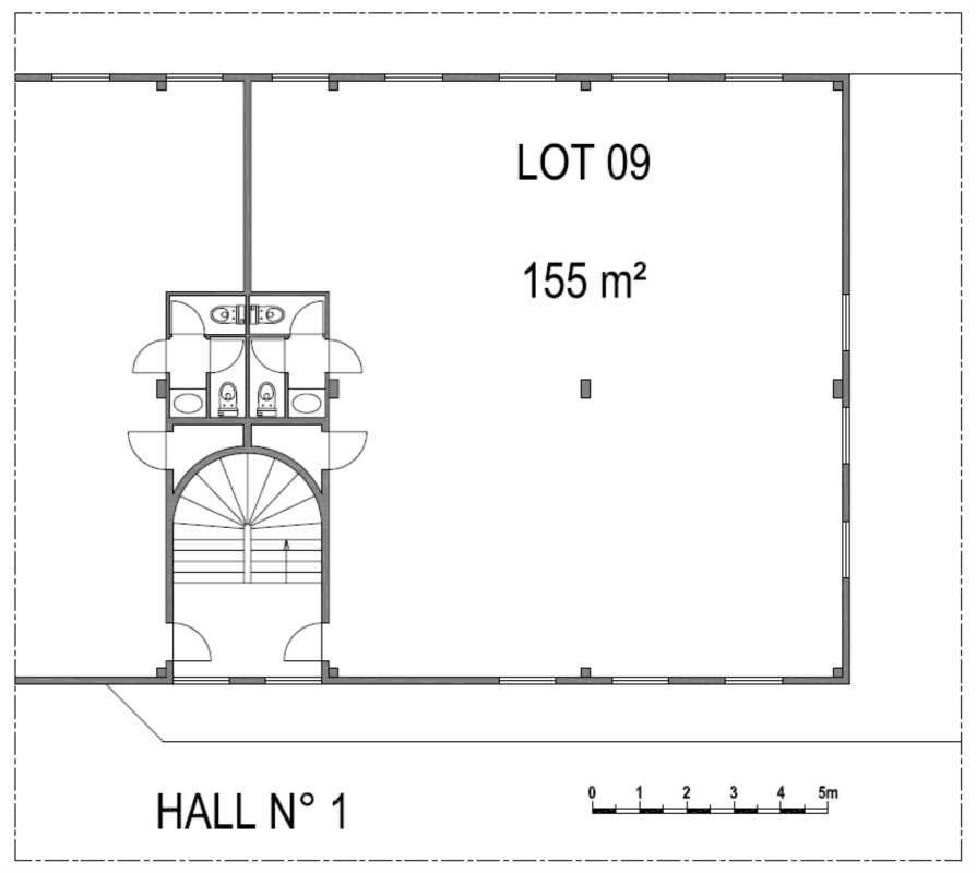 Location bureaux 1055 m² divisibles à partir de 150 m²