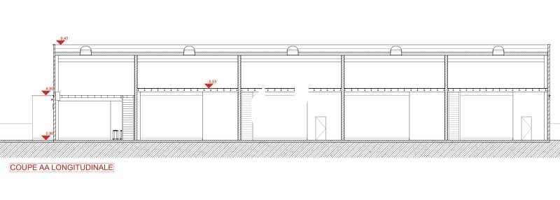 Vente entrepots 1215 m² divisibles à partir de 211 m²