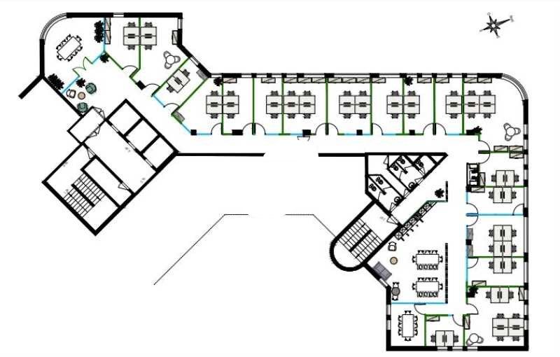 Bureaux partagé Coworking bureaux 529 m² divisibles à partir de 10 m²