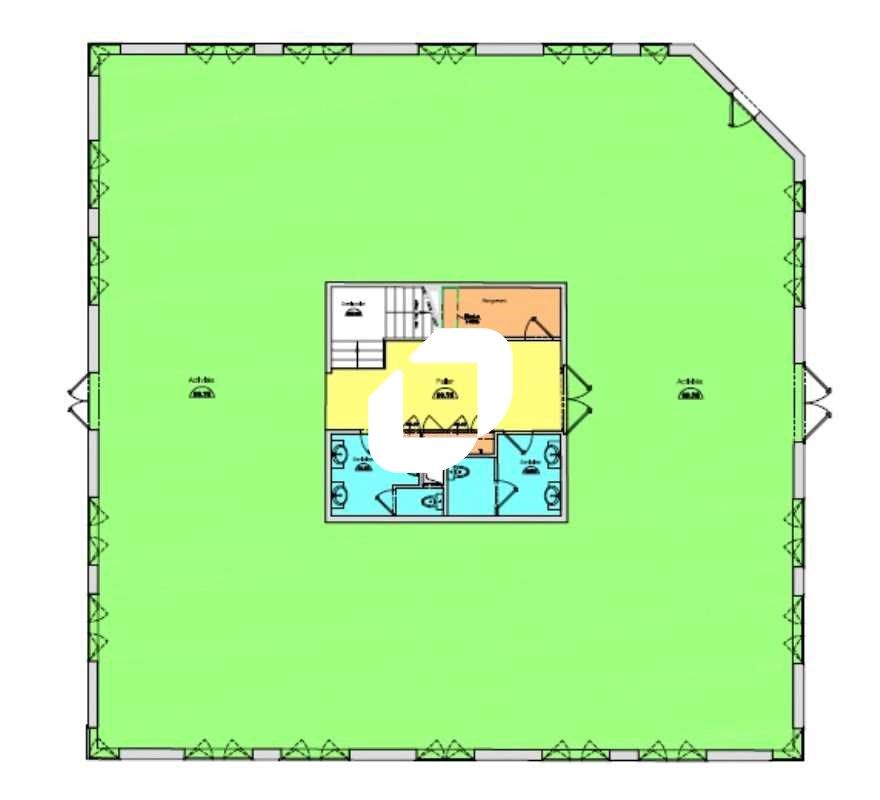 Vente entrepots 821 m² non divisibles