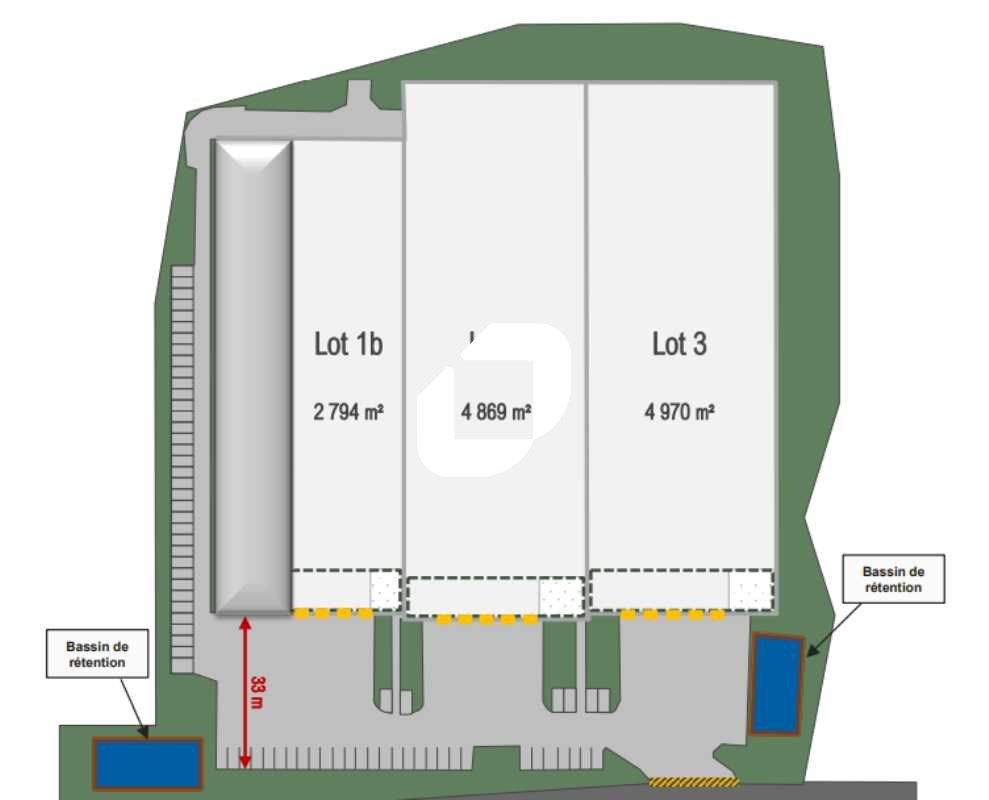 Location entrepots 12632 m² divisibles à partir de 2583 m²