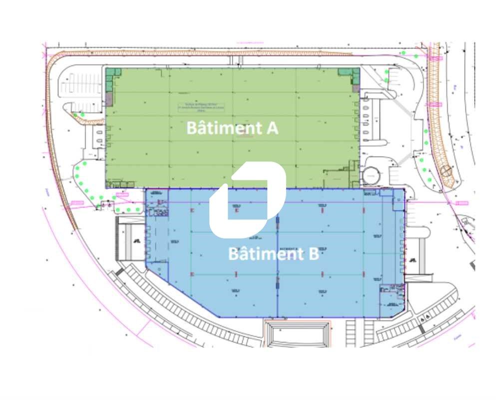 Location entrepots 9280 m² non divisibles