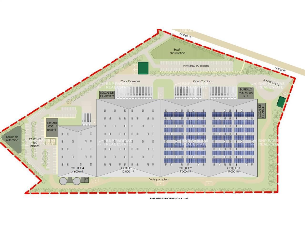 17000 m² pour cetentrepôts classe a en location à Montbartier