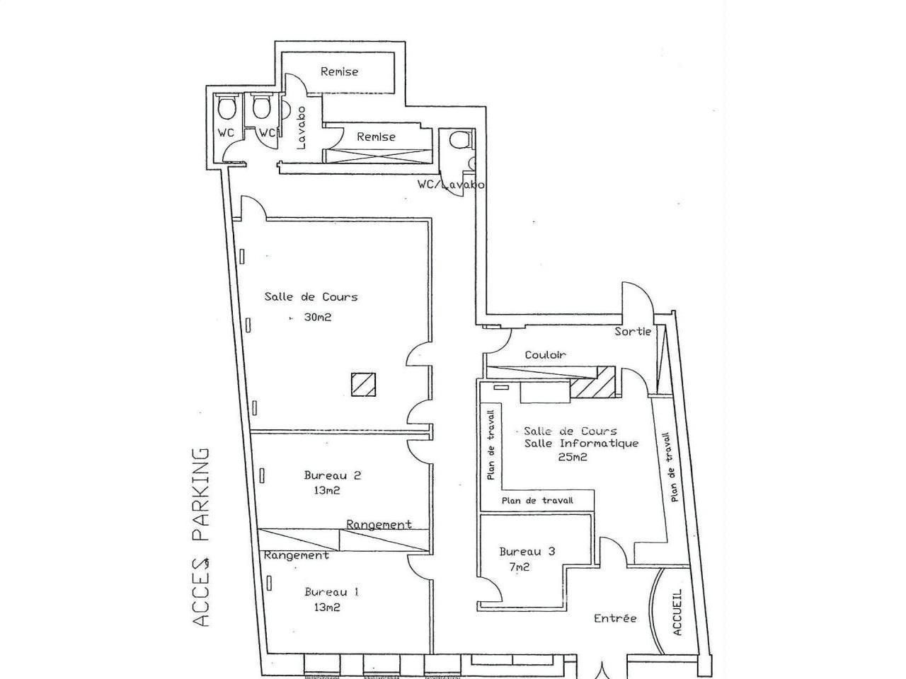 Vente Bureaux 135.46 m² non divisibles 75020 Paris