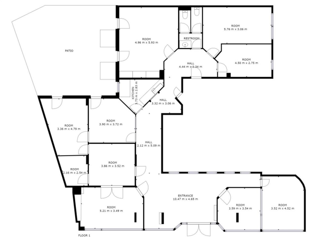 Vente Bureaux 218 m² non divisibles 33000 Bordeaux