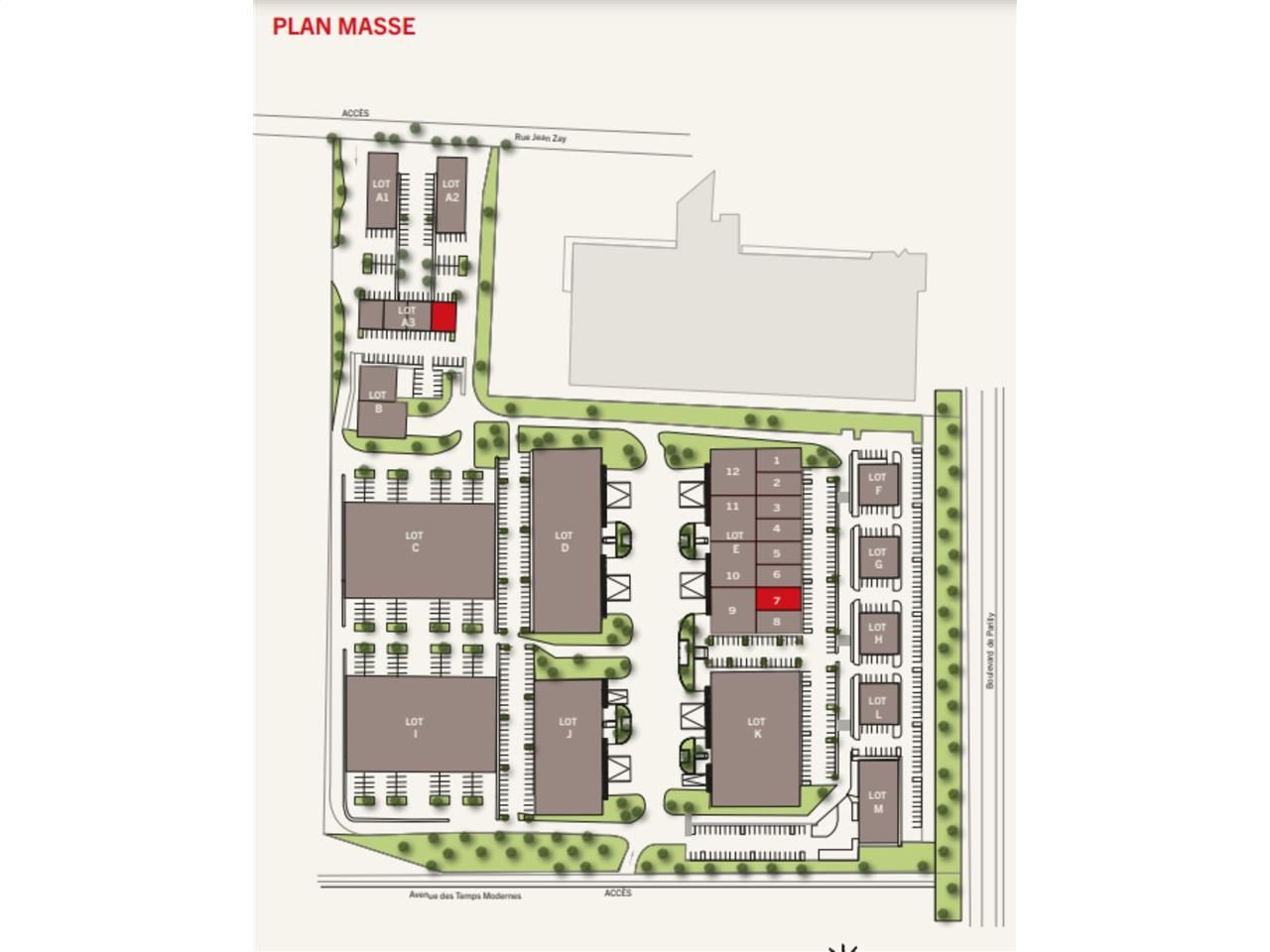 Location bureaux 6553 m² divisibles à partir de 95 m²