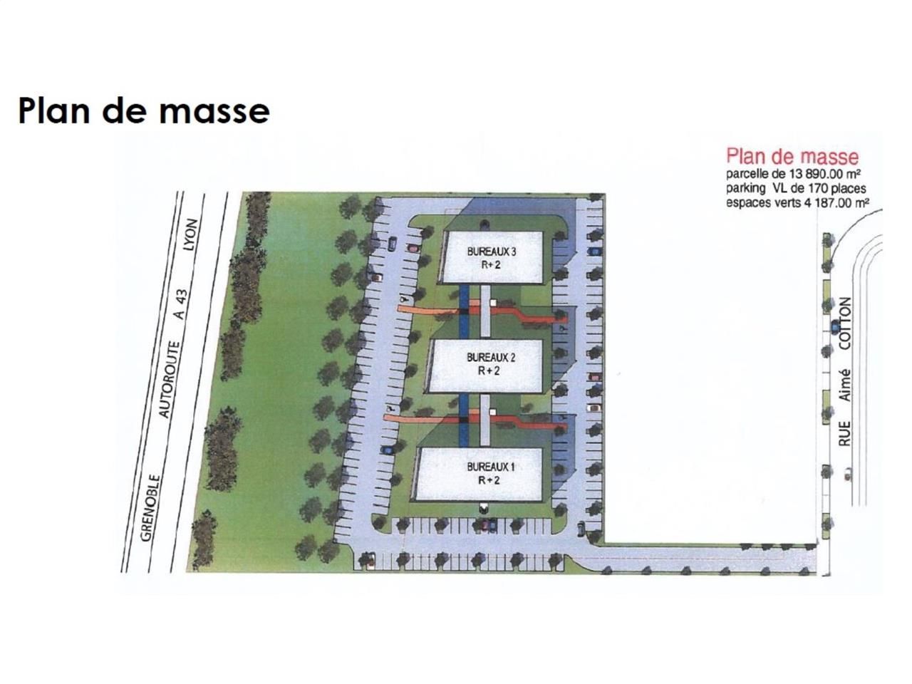 Location bureaux 2126 m² divisibles à partir de 133 m²