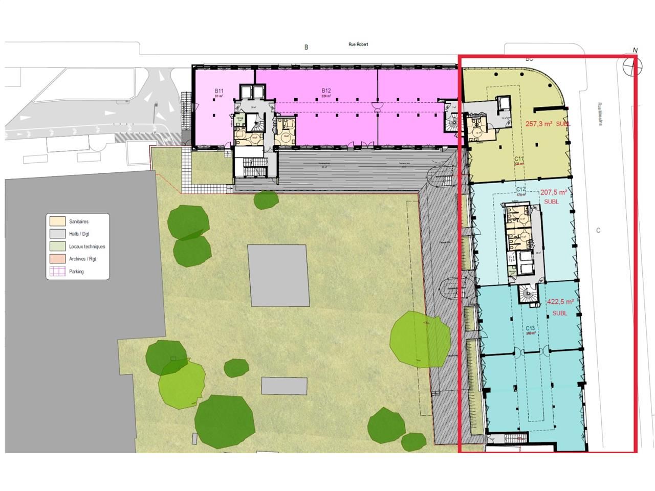 Location bureaux 3994 m² divisibles à partir de 70 m²