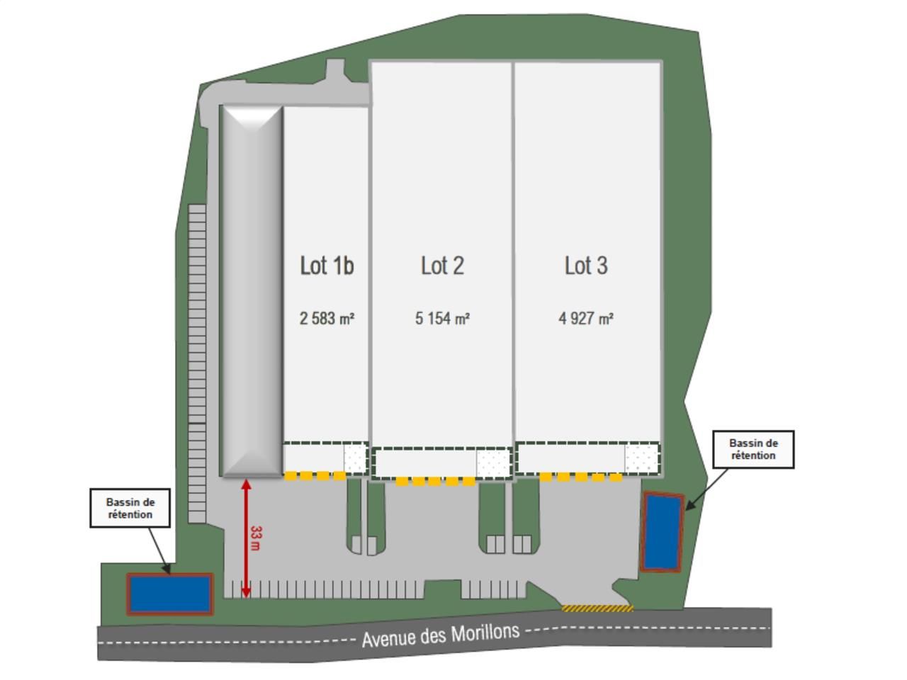 Location entrepots 12664 m² divisibles à partir de 2583 m²