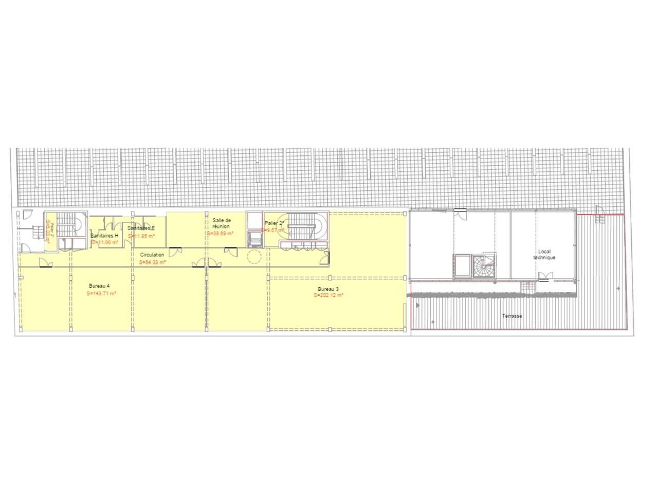 Location bureaux 847 m² divisibles à partir de 48 m²