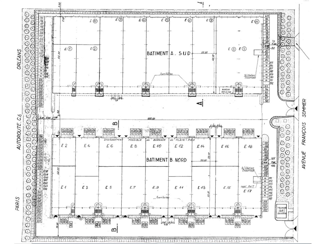 Location entrepots 1458 m² non divisibles