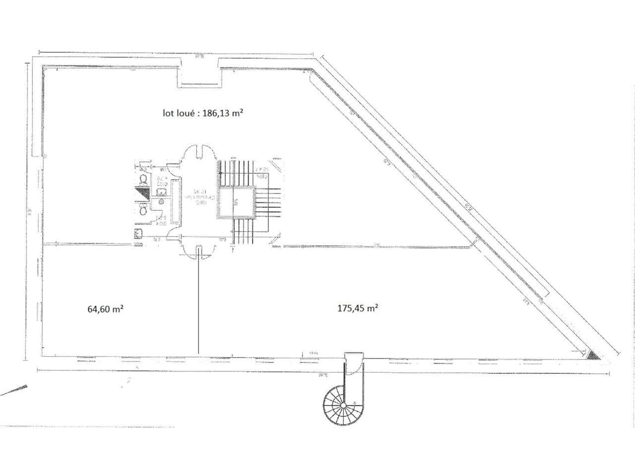 Vente bureaux 362 m² divisibles à partir de 175 m²