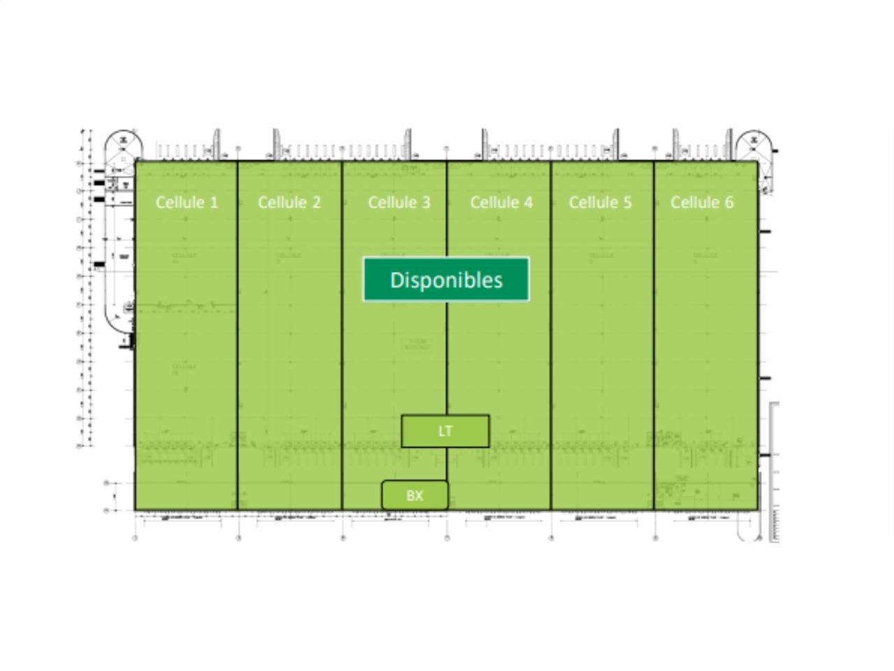Location entrepots 36265 m² non divisibles