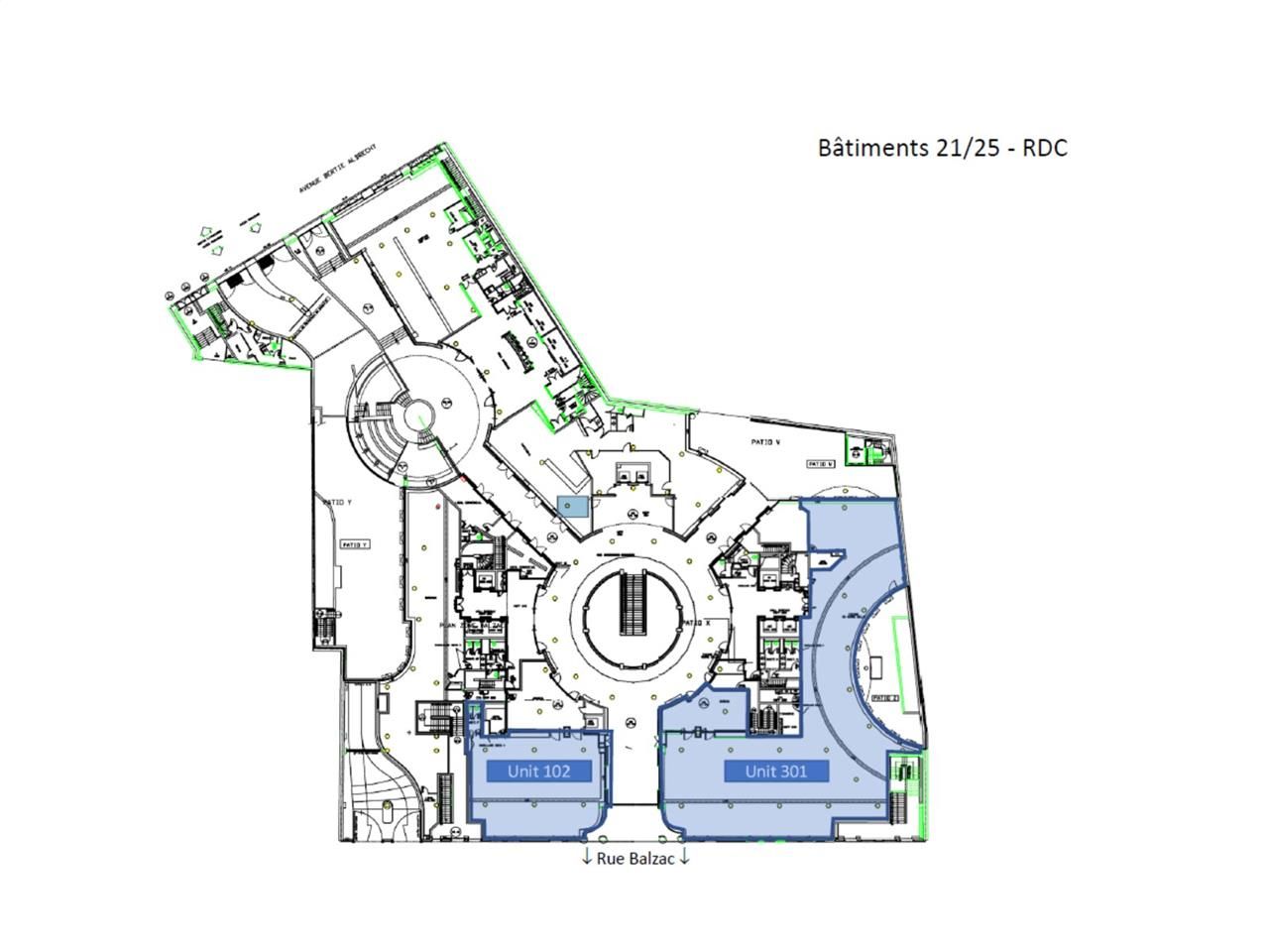 Location bureaux 1006 m² divisibles à partir de 256 m²