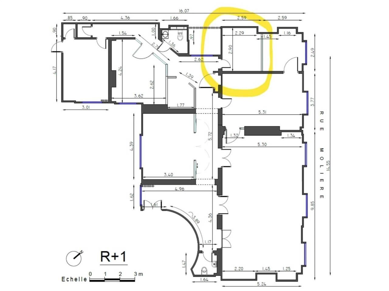 Vente bureaux 160 m² non divisibles