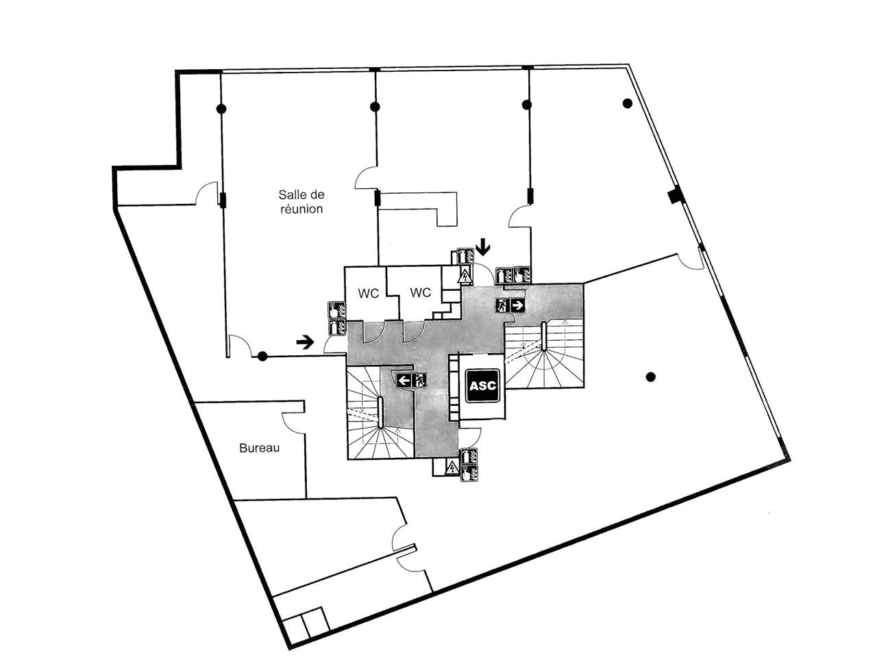 Location bureaux 456 m² divisibles à partir de 110 m²
