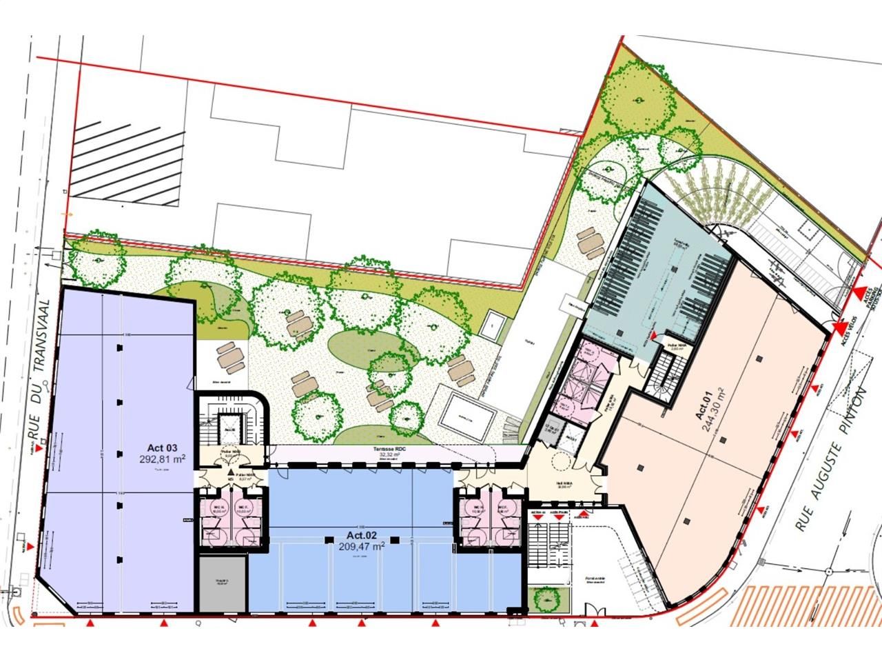 Vente bureaux 3943 m² divisibles à partir de 143 m²