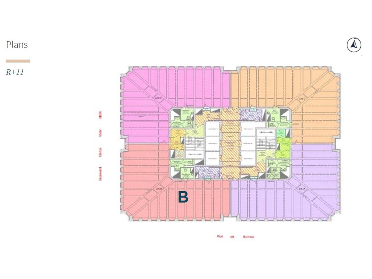 Location bureaux 1470 m² divisibles à partir de 210 m²