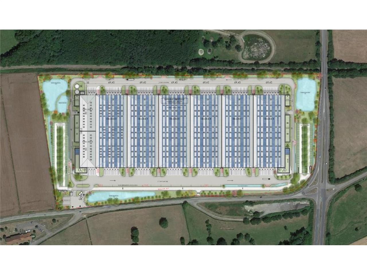 Location entrepots 77440 m² divisibles à partir de 735 m²