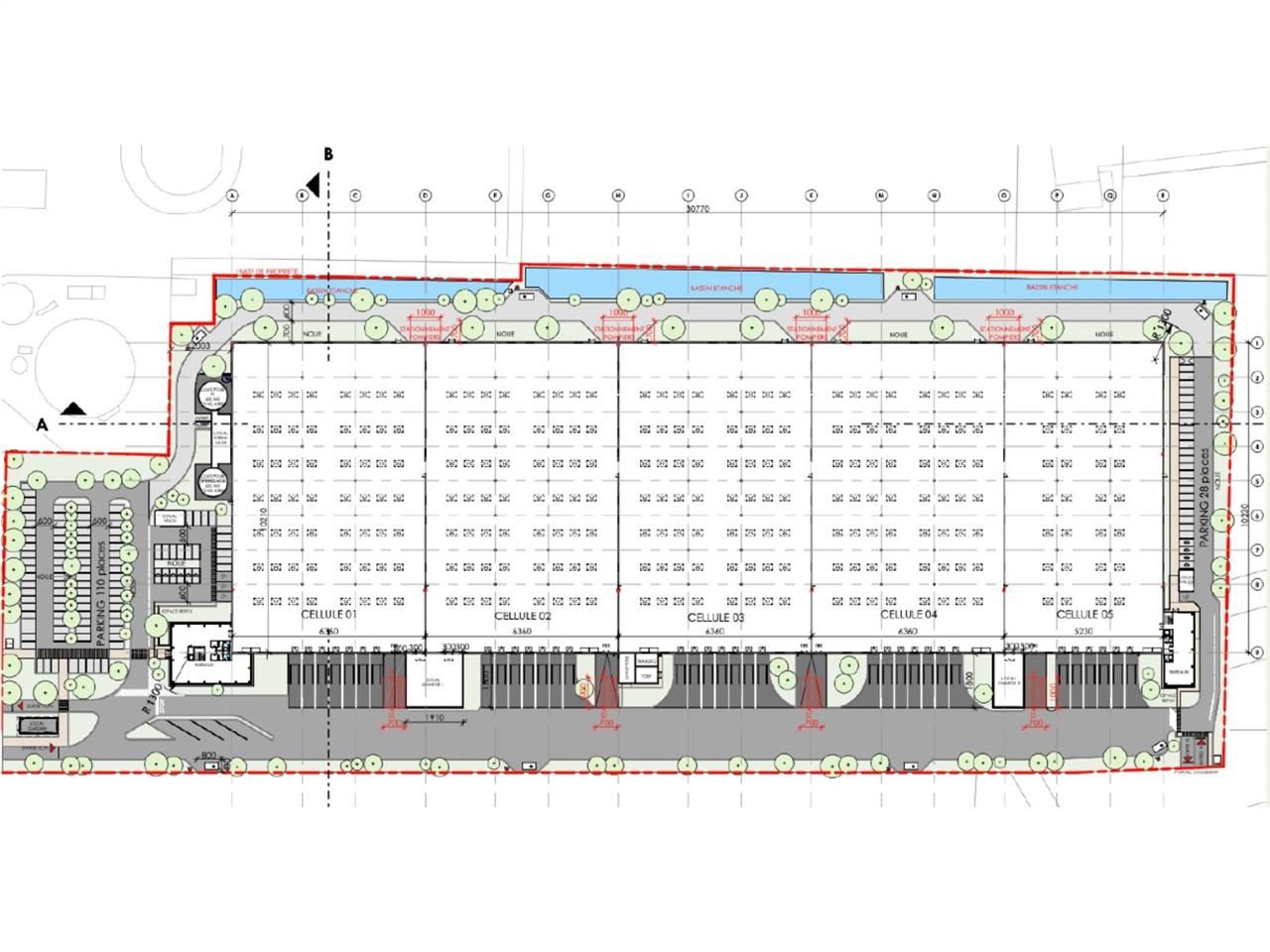 Location entrepots 33606 m² divisibles à partir de 66 m²