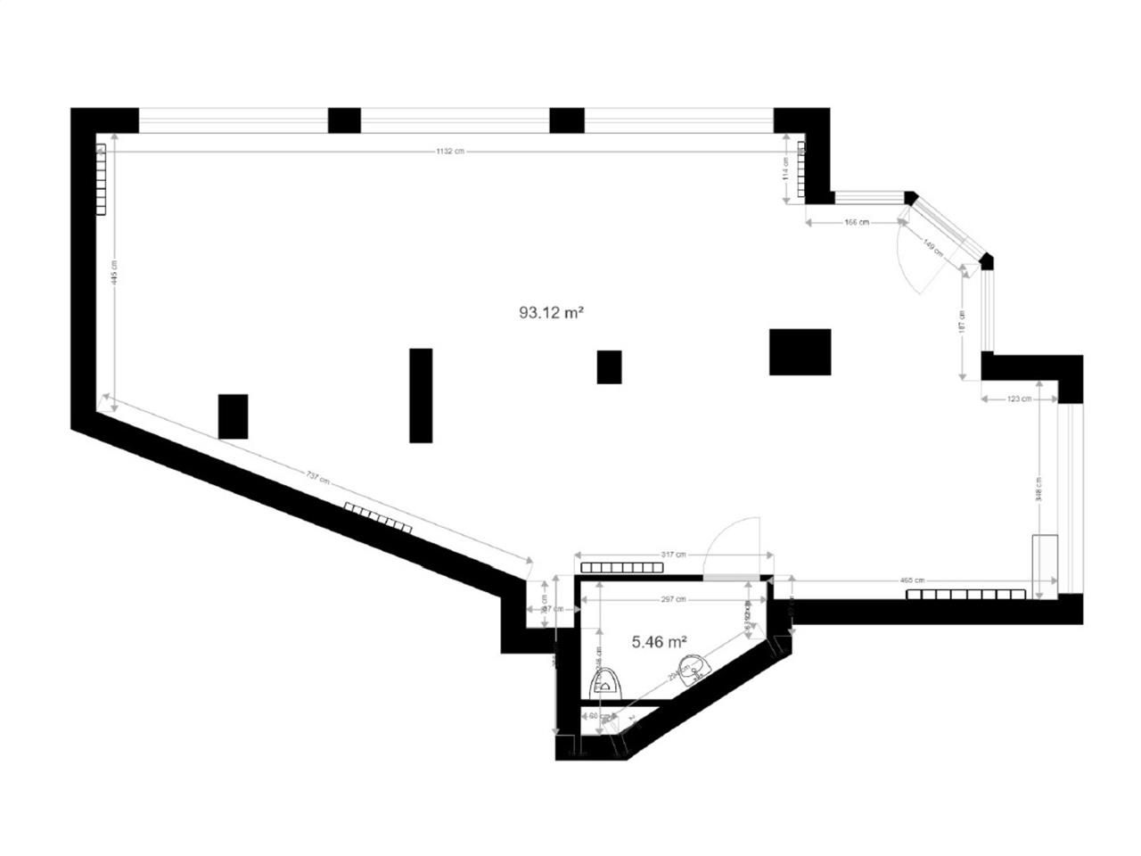 Location bureaux 94 m² non divisibles