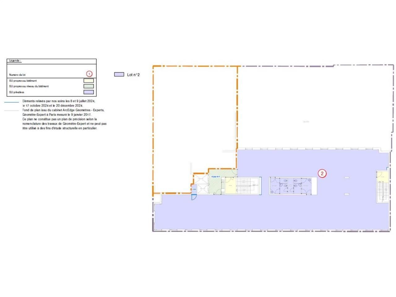 Vente bureaux 1111 m² divisibles à partir de 490 m²
